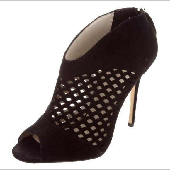 🧡 Karen Millen Open Toe Booties Size 38 - Picture 1 of 7